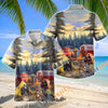 Unijames Bear Family Camping Trailer Forest Hawaiian Shirt