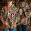 Uni Custom Name Horse Lover Camo 3D Hoodie