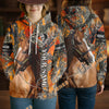 Uni Custom Name Horse Lover Camo 3D Hoodie