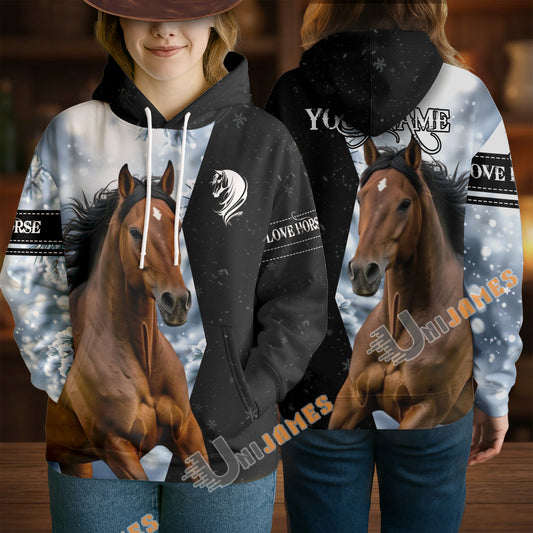 Uni Western Morgan Horse Hoodie – Personalized Equestrian Gift for Riders