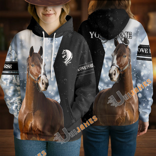 Uni Custom Western Horse Hoodie