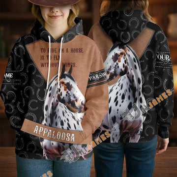 Uni Winter Appaloosa Horse Lover Personalized 3D Hoodie