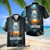 Unijames Let's Go Camping UFO Abduction Night Forest Hawaiian Shirt