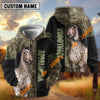 UniJames Horse Marsh Grass Camo & Black Color-Block Personalized Name Pullover Hoodie (9 breeds))