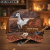 Unijames Personalized Western Horse Tooled Leather Cap (9 Horses)