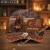 Unijames Personalized Western Horse Tooled Leather Cap (9 Horses)