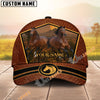 Unijames Personalized Desert Sunset Running Horses Cap