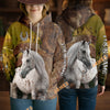 Unijames Personalized Appaloosa Horse Wood Grain Meadow Hoodie
