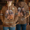UniJames Personalized American Quarter Horse Leather-Look Hoodie