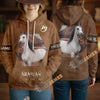 UniJames Personalized Arabian Horse Leather-Look Hoodie