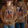 UniJames Personalized Morgan Horse Leather-Look Hoodie
