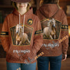 UniJames Personalized Palomino Horse Faux Leather 3D Hoodie