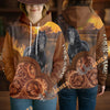 UniJames Personalized Western Tooled Leather Horse 3D Hoodie