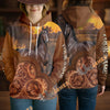 UniJames Personalized Western Tooled Leather Horse 3D Hoodie