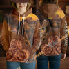 UniJames Personalized Western Tooled Leather Horse 3D Hoodie