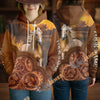 UniJames Personalized Western Tooled Leather Horse 3D Hoodie