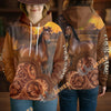 UniJames Personalized Western Tooled Leather Horse 3D Hoodie