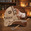 Unijames Personalized Equestrian Horseshoe Leather Classic Cap