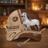 Unijames Personalized Equestrian Horseshoe Leather Classic Cap