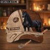 Unijames Personalized Equestrian Horseshoe Leather Classic Cap