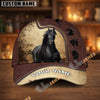 Unijames Personalized Equestrian Leather Pattern Classic Cap