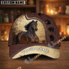 Unijames Personalized Equestrian Leather Pattern Classic Cap