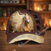Unijames Personalized Equestrian Leather Pattern Classic Cap
