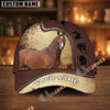 Unijames Personalized Equestrian Leather Pattern Classic Cap