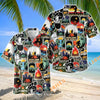 Unijames Bigfoot Explore The World Camping Sticker Hawaiian Shirt