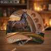 Unijames Personalized Sunset Zipper Horse Portrait Cap