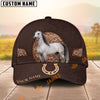 UniJames Personalized Horse Leather Western Floral Horseshoe 3D Cap