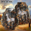 UniJames Personalized Horse Autumn Forest Camouflage Brown Leaves 3D Hoodie
