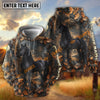 UniJames Personalized Horse Autumn Forest Camouflage Brown Leaves 3D Hoodie