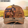 Unijames Personalized Wild Soul Leather Style Horse Cap