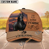 Unijames Personalized Wild Soul Leather Style Horse Cap