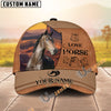 Unijames Personalized Wild Soul Leather Style Horse Cap