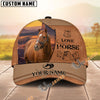 Unijames Personalized Wild Soul Leather Style Horse Cap