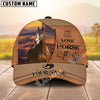 Unijames Personalized Wild Soul Leather Style Horse Cap