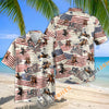 Unijames Love Racing Horse American Flag Hawaiian Shirt