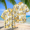 Unijames Personalized Arabian Horse Yellow Hibiscus Hawaiian Shirt