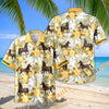 Unijames Personalized Hackney Horse Yellow Hibiscus Hawaiian Shirt