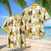 Unijames Personalized Warmblood Horse Yellow Hibiscus Hawaiian Shirt