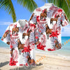 Unijames American Quarter Horse Red Hibiscus Tropical Hawaiian Shirt