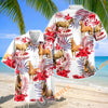 Unijames Palomino Horse Red Hibiscus Tropical Hawaiian Shirt