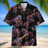 Unijames Neon Rainbow Horse Hawaiian Shirt