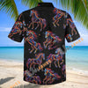 Unijames Neon Rainbow Horse Hawaiian Shirt