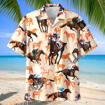 Unijames Jockey Horse Racing Hawaiian Shirt
