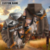 UniJames “Born To Run” Personalized Name Horse Hoodie – Tooled Leather Western Horseshoe 3D All-Over Print Hoodie (9 breeds)