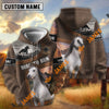 UniJames “Born To Run” Personalized Name Horse Hoodie – Tooled Leather Western Horseshoe 3D All-Over Print Hoodie (9 breeds)