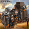UniJames “Born To Run” Personalized Name Horse Hoodie – Tooled Leather Western Horseshoe 3D All-Over Print Hoodie (9 breeds)
